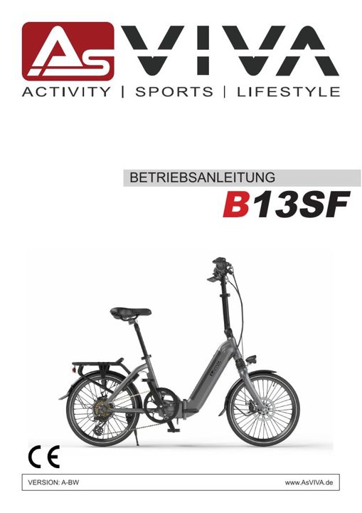 Folding E-Bike Stadtfalter B13