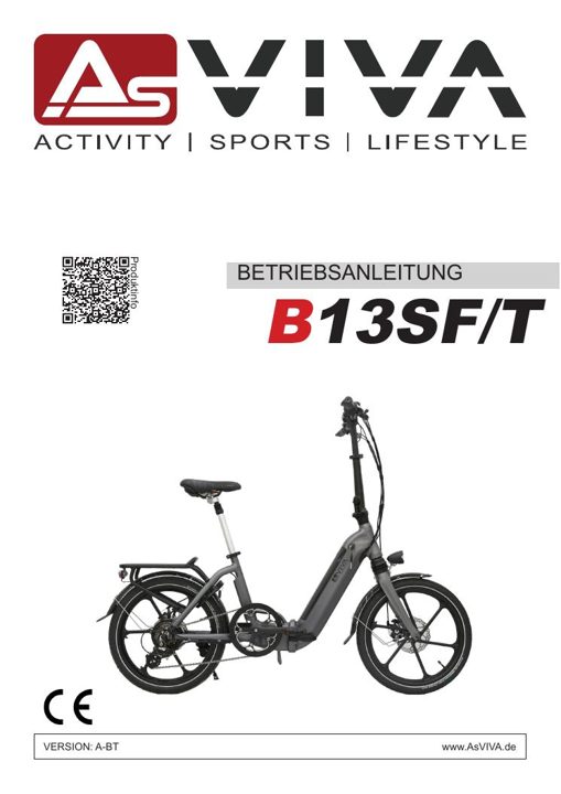 E-Bike pieghevole Stadtfalter B13