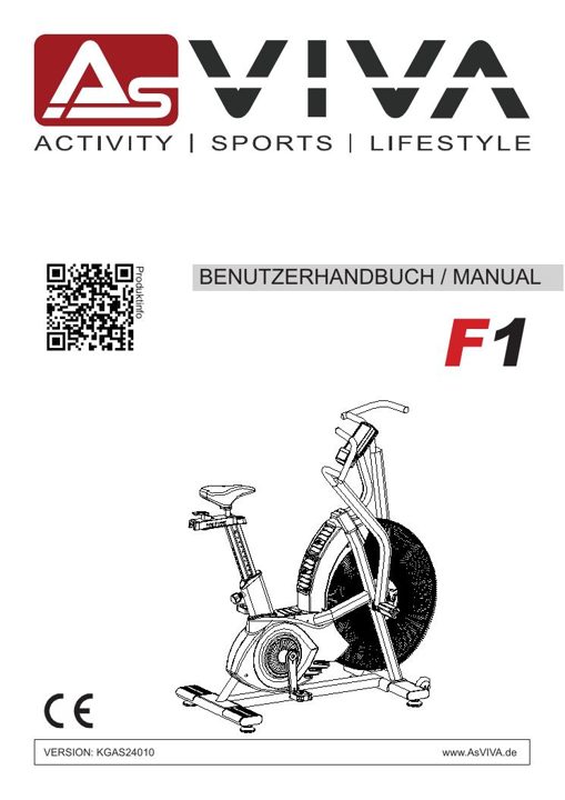 Air Bike Semi-Profi Hometrainer F1