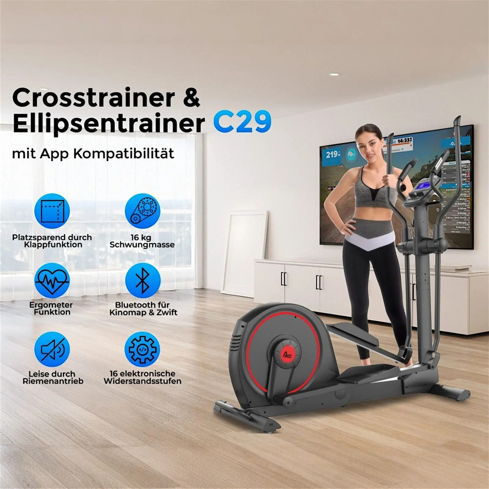 AsVIVA C29 Crosstrainer – auf einen Blick