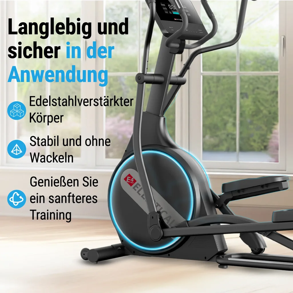 Massive Rahmenkonstruktion für sicheren Stand
