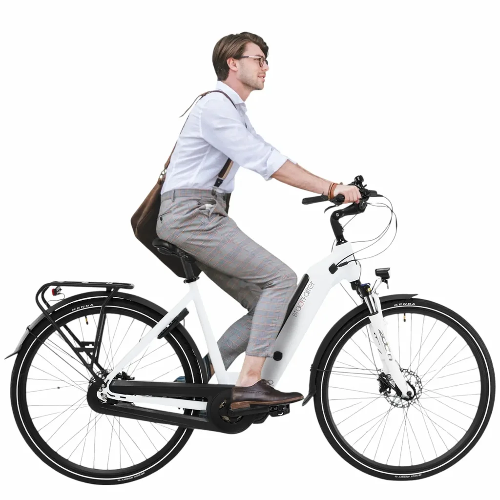 City E-Bike Stadtfalter B14 – Grijs/Wit